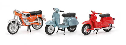 094-450380300 - 1:43 - 3 Motorrädern 2022 in unterschiedlichen Farben